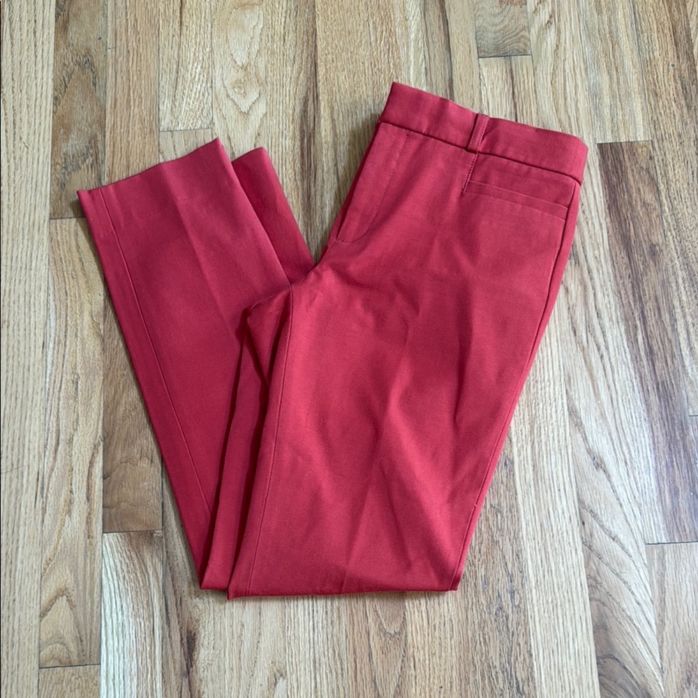Banana Republic Sloan Burnt Orange Dress Pants, Size 8 Tall